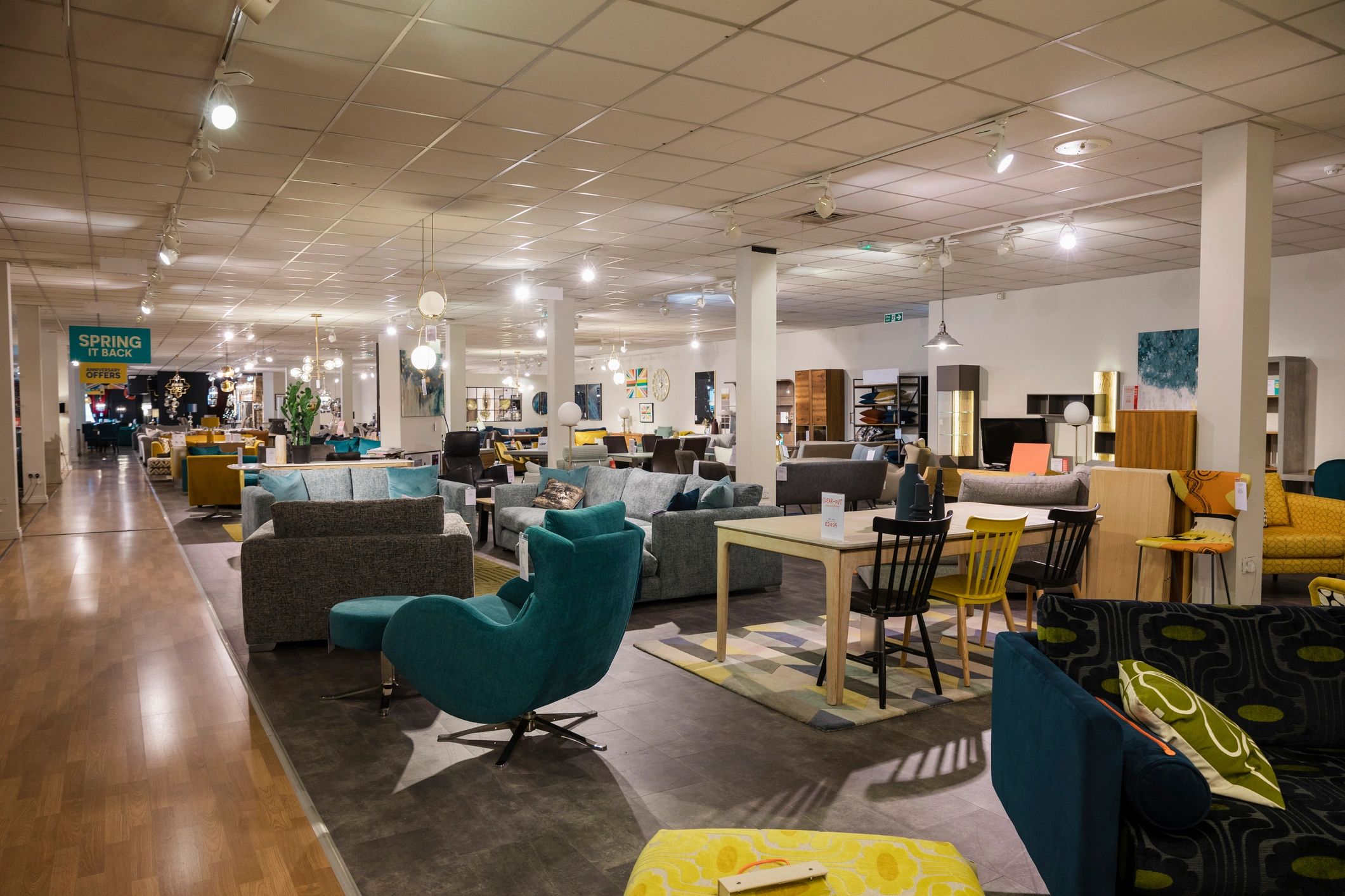 Luxury showroom interior